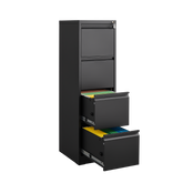 4 Drawer Vertical File Cabinet with Lock,Filing Cabinet, Metal Filing Cabinet for Home Office Organizer Storage Cabinet Letter Size/A4/Legal File